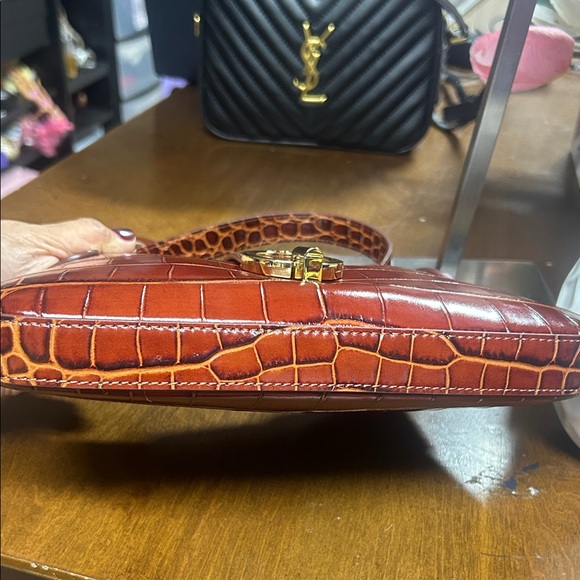 Sandro Sweet Janet Lux Crocodile-Embossed Shoulder Bag - Picture 7 of 9